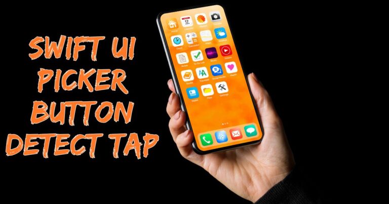 SwiftUI Picker Button Detect Tap